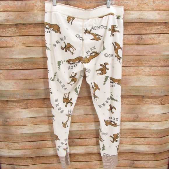 PJ Salvage Snoozing Reindeer Jogger PJ Bottoms L - Picture 10 of 16